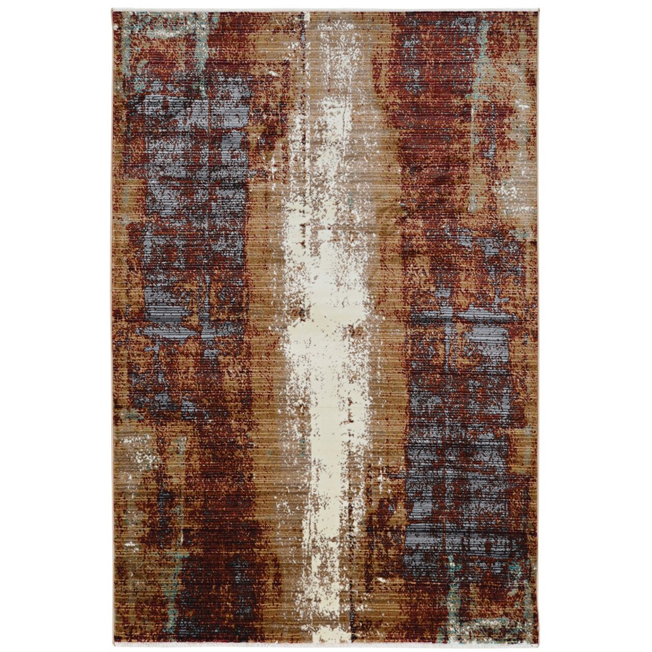 Illusions Canyon Beige Area Rug 5X8 Transitional Design Polypropylene